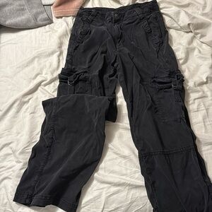 American eagle black cargo pants. Size 2